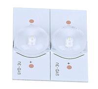 HEEPDD 20 Perline per Lampada SMD, Pannello in Fibra di Vetro, Perline Luminose SMD da 3 V per Riparazione TV LED e Retroilluminazione (20PCS)