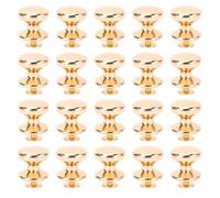 HEEPDD 20 Set Viti per Rivetti, Rivetti a Bottone a Testa Rotonda Robusti in Lega di Zinco per Progetti di Artigianato e Pelle, 15 Mm Facili da Installare (#1)