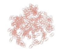 HEEPDD 200 Pezzi Clamp/Holder di Carta per Cuore in Metallo Carino, Piccole Clamp/Holder di Carta, di a Forma di Cuore Amore con Scatola di Stoccaggio Trasparente per Organizzatori di Scrivi (Oro