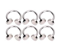 HEEPDD 20pcs Kit Rivetti a Doppia Testa a Forma di Fibbia a Forma di Rivetta a Forma di Zinco, Rivetti Decorativi per Pelle, Cappello, Scarpe