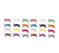 HEEPDD 24 Pennarelli in Silicone per Bicchieri da Vino, Identificatori di Bevande a Forma di Animale per Tazze da Festa, con Ventose Antiscivolo Sicure per Uso Alimentare per