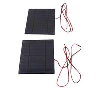 HEEPDD 2pcs Pannello Solare DC5V con Cavo 100 Cm, Pannello Solare con Elevata Efficienza di Conversione per Caricabatterie per Telefoni Cellulari, Adatto Alla Ricerca di Esperimenti