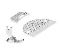 HEEPDD 3 Pezzi Accessori per Macchine da Cucire Industriali, Parti Kit Piedino Piastra Ago Set con Denti per Quilting e Cucito Professionale 3 Pezzi Accessori per Macchine da Cucire Industriali,