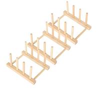 HEEPDD 3 Set di Piatti in Legno, Portabricchini Design Elegante Piatto per la Cena Portatrice per gli Appassionati di Decorazioni per la Casa Panetterie e Organizzazione di Cucina Quotidiana 3 Set