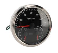 HEEPDD 3 su 1 Tachimetro Elettrico con Retroilluminazione a 7 Colori, Retrovisore per Cimpioni, 0-6000 Giri/Min, 0-10 Bar, 40-120 ℃ per Camion Yacht per, Camion, Trattori, Rimorchi, Automobili,