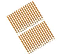 HEEPDD 30 Paia Bacchette di Legno, Bacchette Antiscivolo Sabbiate Riutilizzabili con Coda Lucidata a Mano per Noodles Sushi Pasti Asiatici in Famiglia