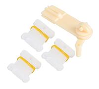 HEEPDD 30 Pezzi Bobine di Filo da Ricamo in Plastica, Avvolgitore a Manovella per Bobine, Organizer per Punto Croce e Porta Filo per Progetti di Cucito 30 Pezzi di da Ricamo in Plastica,