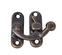 HEEPDD 30 Pezzi Gancio HASP con Chiusura di Ferro in Stile Vintage, 3,2 X 2,8 Cm/1.26 X 1.1in Hardware di Ottone Antico per Scatole di Gioielli Casse e Progetti Artigianali (Gancio sinistro in