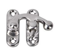 HEEPDD 30 Pezzi Gancio HASP con Chiusura di Ferro in Stile Vintage, 3,2 X 2,8 Cm/1.26 X 1.1in Hardware di Ottone Antico per Scatole di Gioielli Casse e Progetti Artigianali (gancio destro d'argento)