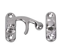 HEEPDD 30 Pezzi Hasp Hook Hasp Antique Rog Lock Hook per Scatole di Gioielli 3,2 X 2,8 Cm, Apparecchiatura di Sostituzione per Artigiani (gancio destro d'argento)