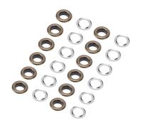 HEEPDD 300 Set di Occhiali Metallici in Metallo con Rondelle, Kit di Strumenti per Annegelli in Acciaio Inossidabile 8 Mm 201 per Tessuto, Pelle, Cintura, Cinghia, Scarpe (Bronzo)