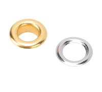 HEEPDD 300 Set di Occhiali Metallici in Metallo con Rondelle, Kit di Strumenti per Annegelli in Acciaio Inossidabile 8 Mm 201 per Tessuto, Pelle, Cintura, Cinghia, Scarpe (GOLD)