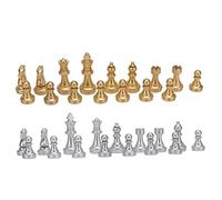 HEEPDD 32 Pezzi Pezzi di Scacchi di Scacchi con 1,93 Pollici Gioco degli Portatile per la Festa di Viaggio in Famiglia