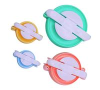 HEEPDD 4 Dimensioni Pom Pom Maker, Strumento Artigianale di Peluche Fai -da -te Set per il Progetto a Maglia in Filo di Lana, Amanti dell'artigianato, Colorato Produttore di Pompon con Usi Versatili
