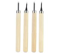 HEEPDD 4 Pezzi Strumenti di Intaglio in Legno, Coltello da Intaglio in Legno con Scalpello a Mano in per Carpentero di Carpenteri per Carpenteri Artigianali Artigianali (#1)