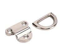 HEEPDD 4 Set di Occhielli Pieghevoli in Acciaio Inossidabile, Anelli a D per Ponte Antiruggine, Comodo Accessorio Marino per Barche e Yacht