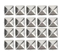 HEEPDD 400 Set Rivetti a Punta per Lavorazione della Pelle Fai da Te, Rivetti per Lavorazione della Pelle Borchie Quadrate Punte in Ottone per Cinture Cappotti Scarpe Borse Giacche Cappelli con Oro