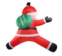 HEEPDD 5,9 Piedi Sfliring Arrampicata Babbo Natale con Borsa Attuale, Luci a LED, Gonfiore Rapido per Arredamento Natalizio all'aperto (Spina europea 220-240v)