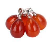 HEEPDD 5 ciondoli in pietra di agata, decorazione vintage da appendere per collane, orecchini, bracciali, con ganci in acciaio inossidabile, ciondoli in pietra per gioielli artigianali, Plastica