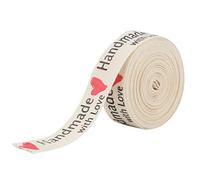 HEEPDD 5 Iarde Nastro Cotone, 1,5 cm Larghezza Nastri Pizzo Rifornimento Pacchetto Nastro Caratteri Fatti a Mano Cotone Naturale per confezionamento Articoli in Confezione (# 3)