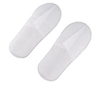 HEEPDD 50 Paia Pantofole Usa E Getta, Pantofole da Interno per Hotel Pantofole per Ospiti di Nozze Confezione di Pantofole per Donne Uomini Home Spa Hotel (Lavagna bianca in tessuto non