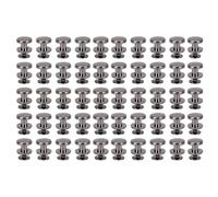 HEEPDD 50 Set da 10 Mm a Vite Back Rivet, in Lega in Lega di Zinco Inti Decorativo Set di Prigionieri in Metallo in Metallo per Borse Giacche di Cinture di Scarpe Nan (#3)