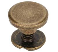 HEEPDD 50 Set di Rivestimenti a Testa Piatta in Ottone da 6,5 mm, Elementi di Fissaggio per le Cinture Fai -da -te Artigiani in Pelle Giacche di Scarpe e Progetti di Decorazione in (Rame)