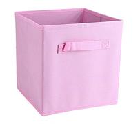 HEEPDD 6 Pezzi in Tessuto Non Tessuto in Tessuto Pieghevole Bidoni di Stoccaggio della Scatola, Soluzioni di Organizzatore Domestico Leggero e Anti -ad Alta Temperatura per Vestiti di (Roseo)