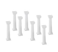 HEEPDD 8 Pezzi Colonne Romane in Plastica, Alzate per Torta Supporto per Torta Bianco per Dessert a più Livelli Multistrato Decorazioni per Case delle Bambole con Paesaggio in Miniatura 8 Pezzi