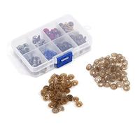 HEEPDD 80 Pezzi 40 Paia di Occhi di Sicurezza, Occhi in Plastica da 10 Mm con Rondelle per Orsacchiotti, Bambole, Burattini, Animali di Peluche, Pratici per Realizzare a Mano i Bambini, (bicchiere)