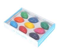 HEEPDD 9 Pezzi Pastelli a Forma di, Pastelli a Forma di a Presa Facile con Vassoio Portaoggetti per Bambini Forniture Artistiche 9 Pezzi a di, Colori di Vernice Lavabili a di Prescolare