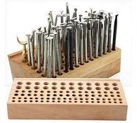 HEEPDD 98 Fori in Gomma Materiale Integrato in Legno Legno Pelle Strumento Fai-da-Te Strumenti Artigianali in Pelle in Legno Supporto per scaffali Artigianato in Pelle Stampaggio Punzonatura