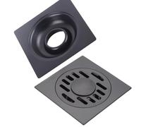 HEEPDD Accessori per il Bagno Svuota del Pavimento in Acciaio Inossidabile con Grandi Fori di Drenaggio per Bagno, Tubo di Uscita di Tipo Comune e Lavatrice per, Tipo Comune e Lavatrice (Perdita