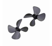 HEEPDD Accessorio per Barca Modello RC, a Immersione Totale, Forte Spinta per Barca Subacquea RC, Compatibilità Albero da 4 Mm, Accessorio per Modello Diametro 60 Mm, Nan in Plastica a 4 Pale
