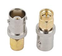 HEEPDD Adattatore BNC a SMA Connessione RF Affidabile Nucleo in Rame Placcato Oro 50 Ohm 0-6GHz per Progetti di Antenne Test di Telecomunicazioni Compatto 0,94x0,43 Pollici Peso 0,5 Once