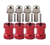 HEEPDD Adattatore in Metallo per Ruota RC, Prolunga Esagonale in Metallo per Veicoli Cingolati, Aggiunta di Peso e Bloccaggio con Vite di Fissaggio per, HSP, Axial SCX10 (Lunghezza 17 mm)