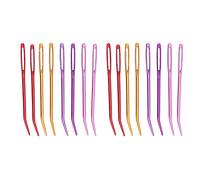 HEEPDD Aghi per Tappezzeria con Cruna Grande in Alluminio, Set da 16 Pezzi per Infilare Facilmente e Progetti di Artigianato con Scatola di Stoccaggio per Cucito, Tessitura e Lavoro a Maglia