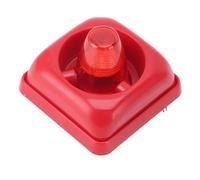 HEEPDD Allarme Antincendio a LED Strobo Acustico Visivo, Corno di Sicurezza ABS con 3 modalità Audio, Flash LED 12V 24V 115 DB 120 Volte Al Minuto, per Uso Residenziale Commerciale in Interni