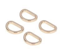 HEEPDD Anelli a D da 10 Pezzi, Lega di Zinco, Piccoli Anelli Metallici Compatti, Perfetti per l'artigianato Fai-da-te e l'hardware delle Borse (#4)