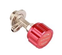 HEEPDD Apribottiglie per Refrigerante Lega di Alluminio di qualità Premium Rubinetto per Refrigerante R134a Installazione Semplice Strumento Resistente Rosso Argento 2,8 Pollici