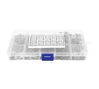 HEEPDD Assortimento a Vite in Acciaio Inossidabile Compatto per Aree Confinate, 320 Pezzi M2 M6 Fissaggi a Vite per Macchine per Aree Confinate, 320 Pezzi M2 M6 Fissature a a Macchina Serratura