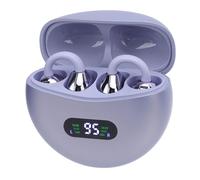 HEEPDD Auricolari Traduttore, 5.49 Cordless, Controllo Touch Avanzato, Batteria a Lunga Durata, Ideale per Riunioni Internazionali (PURPLE)