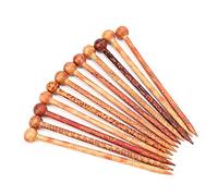 HEEPDD Bacchette per Capelli Artigianali Forcine per Capelli 12 Pezzi Bastoncini per in Legno, Forcine per in Legno Composito Realizzate a Mano per Aggiornamenti Eleganti e Stili da Sposa Vintage Nan