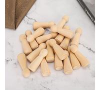 HEEPDD Bambole di Piolo in Legno 20 Set Bambole in Legno Piolo in, Kit di Vernice Artigianale Fai -da -te per Bambini con Superficie Liscia, Ideale per Progetti Artistici Familiari e attività