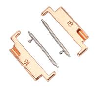 HEEPDD Barre a Molla da 18 Mm 22 Mm Connettori per Cinturini in Metallo Set Adattatori per Cinturini in Metallo, 1 Paio di Adattatori per in in Acciaio Inossidabile per per Orologi da 18-22 (1 paio)