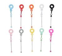 HEEPDD Barre a Sospensione per Beadabili Set, 10pcs Versatili Facili da Usare a Lungo Durata Usi Barre Portachiavi in Perco