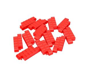HEEPDD Barriere per Pista da Drift per Auto RC, Set di Recinzione Stradale da 12 Pezzi Bordi della Pista da Corsa per Auto Telecomandate Rosse, Costruttore di Percorso Modulare Fai da Te per Pratica