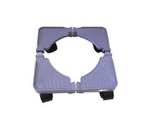 HEEPDD Base Mobile, Supporto per Frigorifero Regolabile con Ruote per Distributore D'Acqua per Lavatrice Elettrodomestico, Capacità di Carico Pesante di 100 Kg (grigio argento)