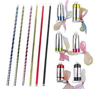 HEEPDD Bastone Tascabile, Bastone Pieghevole Retrattile per Maghi Bambini, Accessorio Magico per Spettacoli Teatrali, Lunghezza 36,6 Pollici (White)