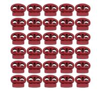 HEEPDD Blocchi del Cavo 30pcs in Lega di Zincola a Molla a Molla, Durevole Dispositivo di Fissaggio del Tappo a a a per Corridoi, Borse e Altro NAN (rosso)